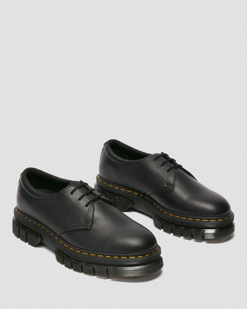 Zapatos Plataforma Dr Martens Rikard Lunar Cuero Hombre Negros | MX 190TCE